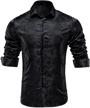 hi tie paisely button shirts long sleeve men's clothing logo