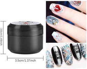 img 2 attached to Гель-матрица Ownest 6 Colors Spider Gel с дизайном геля для ногтей Wire Drawing Nail Gel для создания линий, снятие геля с помощью УФ-LED, набор для маникюра DIY Nail Art Decoration + 15 кистей для ногтей - #A