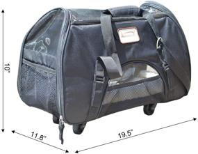 img 2 attached to Convenient and Comfortable: Armarkat PC101B Roll Away Pet Carrier in Black