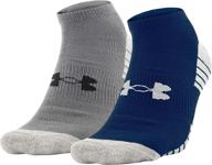 🧦 under armour adult heatgear tech no show socks, pack of 2 logo