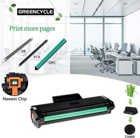 img 2 attached to 🖨️ GREENCYCLE 1 Pack Black Toner Cartridges MLT-D104L Compatible for Samsung ML-1665 SCX-3201 3206 Series: Reliable Printing Performance at Value Price
