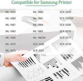 img 3 attached to 🖨️ GREENCYCLE 1 Pack Black Toner Cartridges MLT-D104L Compatible for Samsung ML-1665 SCX-3201 3206 Series: Reliable Printing Performance at Value Price