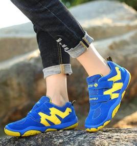 img 3 attached to DADAWEN Girls' Breathable Athletic Outdoor Sneakers - Ideal for Active Adventure!