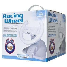 img 1 attached to 🎮 Nintendo Wii Racing Wheel by dreamGEAR (white)