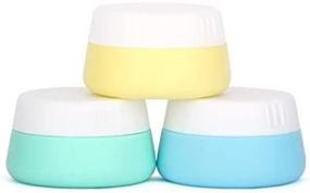 img 2 attached to 💄 Leak-proof Silicone Cosmetic Containers by BlueSunshine: Perfect Seal for Your Beauty Essentials