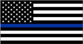 img 4 attached to 👮 Show Your Support with our Thin Blue Line Blue Lives Matter Flag Sticker: High-Quality Vinyl Decal for Car Truck Window Bumper - Back the Police and Law Enforcement (3x5)