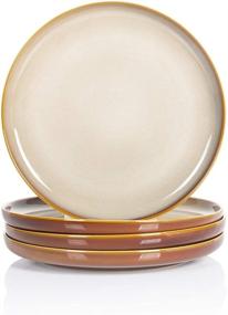 img 4 attached to 🍽️ Exquisite Dining: Hasense Porcelain Dinner Plates Serving for the Perfect Table Setting