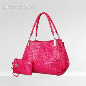 img 2 attached to Crocodile Leather Shoulder Handbag Crossbody Women's Handbags & Wallets for Shoulder Bags