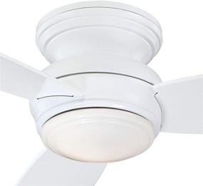 img 3 attached to 💡 Minka-Aire F594L-WH Traditional Concept 52 Inch Flush Mount Ceiling Fan: Efficient Lighting in White Finish