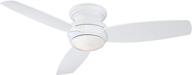 💡 minka-aire f594l-wh traditional concept 52 inch flush mount ceiling fan: efficient lighting in white finish логотип