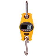 klau digital hanging scale 300 kg / 600 lb sf-918 - heavy duty crane scale in vibrant yellow for home, farm, and hunting needs logo