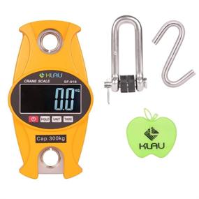 img 1 attached to Klau Digital Hanging Scale 300 Kg / 600 lb SF-918 - Heavy Duty Crane Scale in Vibrant Yellow for Home, Farm, and Hunting Needs