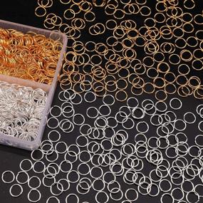 img 2 attached to 🔗 TOYMIS 1000pcs 7mm Metal Open Jump Rings - Round Ring Connectors for DIY Jewelry Making Repair Bracelet Necklace (Silver/Gold) - Enhanced SEO