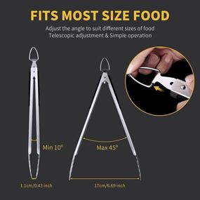 img 2 attached to Accessories Stainless Cleaning Tongs Best Barbecue