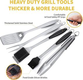 img 3 attached to Accessories Stainless Cleaning Tongs Best Barbecue