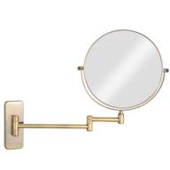 gurun wall mount makeup mirror antique bronze, 🪞 8-inch double-sided with 7x magnification, brushed brass m1406k (8in, 7x) logo