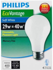 img 2 attached to Philips 426007 29W Dimmable 4 Pack - Energy-Efficient and Versatile Lighting Solution