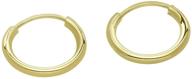 💫 10mm small endless hoop earrings – 14k gold for ears, cartilage, nose, or lips logo