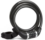 🔒 wordlock 4 dial combination bike cable lock - 5ft, black (7.70in. x 6.00in. x 1.30in.) logo