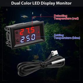 img 3 attached to 🌡️ Programmable DC 12V Electronic Temperature Controller -50 to 110°C Thermostat Control Switch Module with NTC Waterproof Sensor Probe and Dual Color LED Display Monitor (2 Pieces)