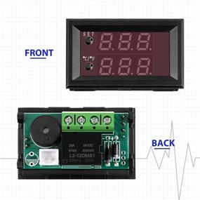 img 2 attached to 🌡️ Programmable DC 12V Electronic Temperature Controller -50 to 110°C Thermostat Control Switch Module with NTC Waterproof Sensor Probe and Dual Color LED Display Monitor (2 Pieces)