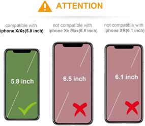 img 3 attached to 📱 KIHUWEY Premium Leather iPhone X/ iPhone Xs Wallet Case: Magnetic Clasp, Credit Card Holder, Kickstand & Heavy-Duty Protection (Rose Gold, 5.8 Inch)