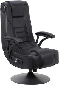 img 4 attached to 🎮 Black X Rocker Mammoth Pedestal 2.1 BT PC Office Gaming Chair - 32x26x40.9 Inches