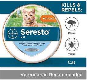 img 2 attached to 🐱 8-Month Seresto Flea and Tick Collar for Cats - Effective Flea and Tick Collar for Cats