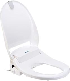 img 1 attached to 🚽 Brondell Inc. S300-RW Swash 300 Round Bidet Toilet Seat, Advanced Features, White