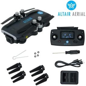 img 2 attached to Altair Aerial Dagger Foldable GPS Drone - 4K UHD Camera, 5G Compatibility, Brushless Motors, Optical Flow Stabilization, Auto Return - Lightweight 0.55 lbs (Lincoln, NE Company)