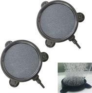 gugou 4 inch air stone disc bubble diffuser: enhance hydroponics and aquariums with 2 packs логотип