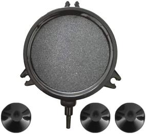 img 2 attached to Gugou 4 Inch Air Stone Disc Bubble Diffuser: Enhance Hydroponics and Aquariums with 2 Packs