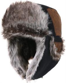 img 4 attached to 🎩 Ultimate Warmth and Style: Comhats Winter Bomber Hat for Men Hunting Ushanka