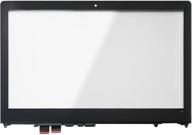 🔍 lcdoled 15.6-inch touch screen digitizer glass panel with bezel for lenovo flex 4-15 4-1570 4-1580 80sb 80ve (touch digitizer + bezel) - replacement logo