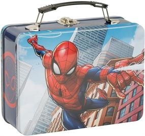 img 2 attached to 🕷️ Premium Vandor Marvel Spider-Man Large Tin Tote #26860 - Organize in Style!