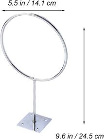 img 2 attached to 🏀 Stainless Steel Wall Mount Ball Holder Display Rack for Small Lightweight Sports Balls - VORCOOL