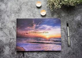 img 3 attached to 🌊 Ocean Funeral Guest Book - Sign-in, Memory & Registry for Celebration of Life and Memorial Services