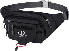 img 4 attached to 🏃 WATERFLY Fanny Pack Waist Bag: Premium Running Belt for Men and Women - Stylish Bumbag Hip Pouch for Running, Walking, and Jogging