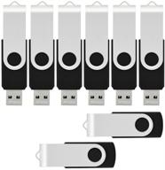 💻 black usb memory stick - vicfun 8 pack of 16gb usb flash drive, usb 2.0 logo