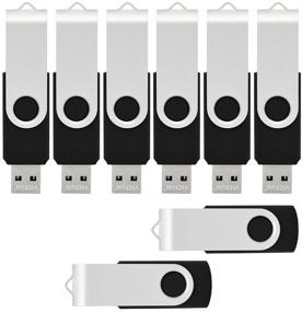 img 4 attached to 💻 Black USB Memory Stick - VICFUN 8 Pack of 16GB USB Flash Drive, USB 2.0