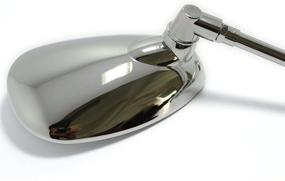 img 1 attached to 🛵 Enhance Your Kawasaki or Suzuki Chopper Scooter with Motorcycle Chrome Rearview Side Mirrors (10MM)