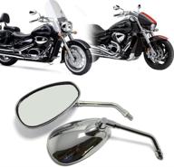 🛵 enhance your kawasaki or suzuki chopper scooter with motorcycle chrome rearview side mirrors (10mm) logo
