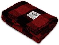 🛏️ ultimate comfort with minus33 white mountain woolen camp blanket - 62 in x 80 in twin logo