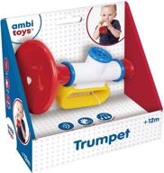 🎺 amusement and exploration with ambi toys trumpet: musical baby toys for ages 12 months and above logo