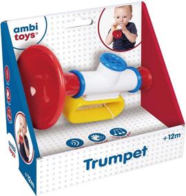 img 4 attached to 🎺 Amusement and Exploration with Ambi Toys Trumpet: Musical Baby Toys for Ages 12 Months and Above