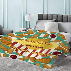 img 1 attached to Chicken Nuggets Graphic Blankets Gifts，Bedding