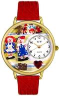 whimsical watches g0220006 raggedy leather logo