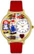 whimsical watches g0220006 raggedy leather logo