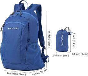 img 3 attached to NODLAND Lightweight Backpack Foldable Rucksack Backpacks