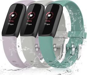 img 4 attached to Enhance Your Fitbit Luxe Experience with Veezoom's Adjustable, Breathable Silicone Bands – Perfect Replacement Straps for Fitness and Wellness Tracker